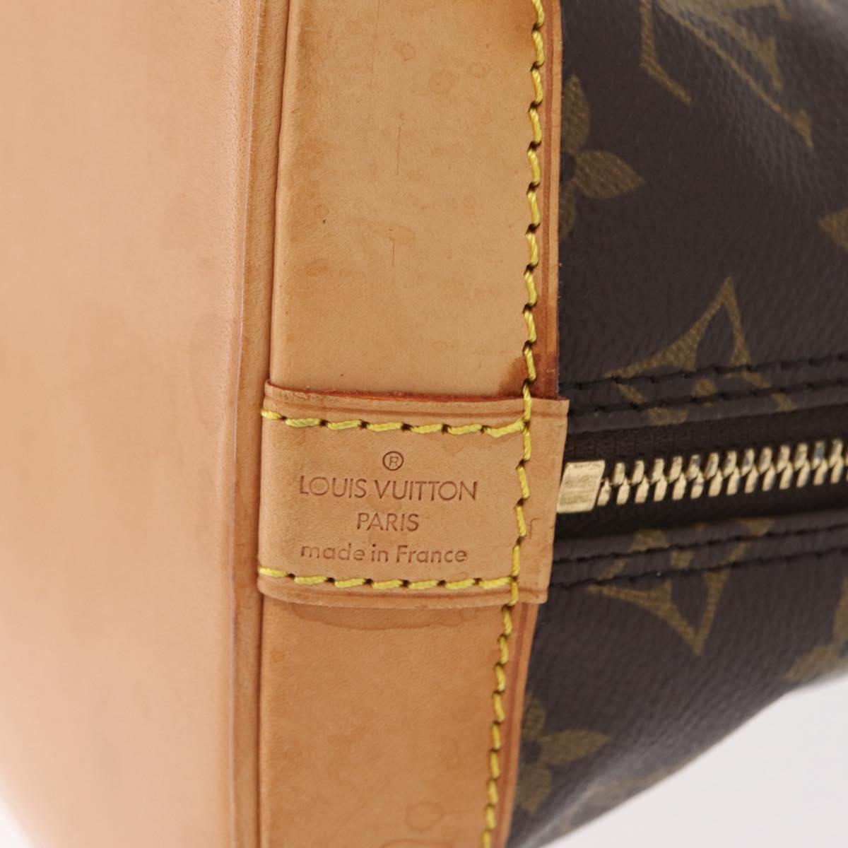 LOUIS VUITTON Monogram Alma Hand Bag M51130 LV Auth ep16392A
