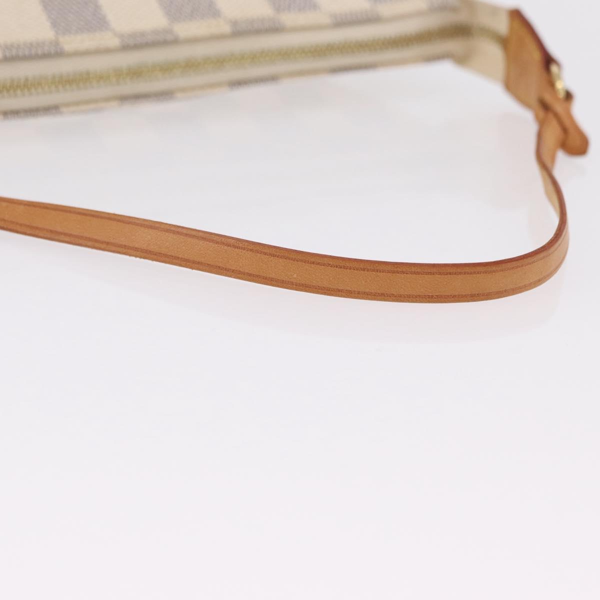LOUIS VUITTON Damier Azur Pochette Accessoires Pouch N41207 LV Auth ep16405V