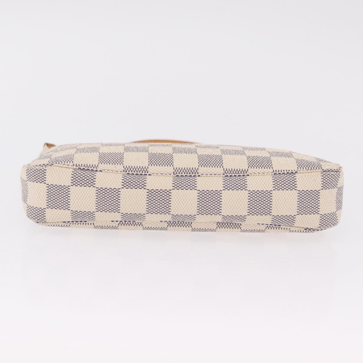 LOUIS VUITTON Damier Azur Pochette Accessoires Pouch N41207 LV Auth ep16405V