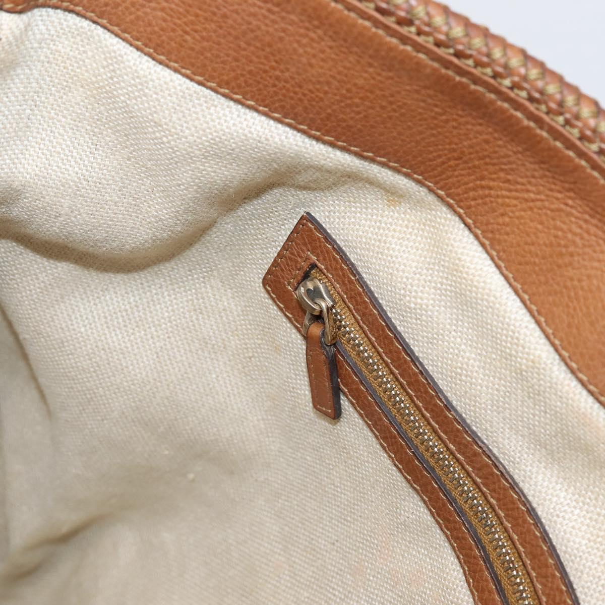 GUCCI GG Canvas Tote Bag Beige Gold 257031 Auth ep16406