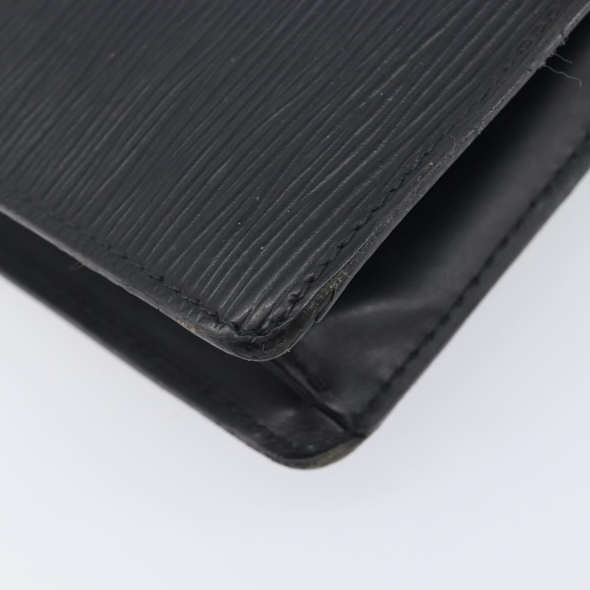 LOUIS VUITTON Epi Serie Dragonne Clutch Bag Black Noir M52612 LV Auth ep16412