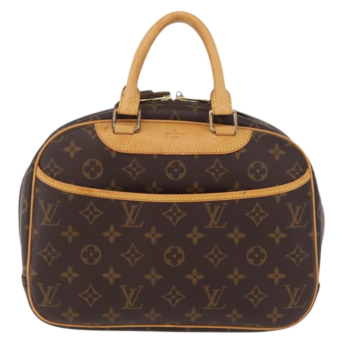 LOUIS VUITTON Monogram Trouville Hand Bag M42228 LV Auth ep16424A
