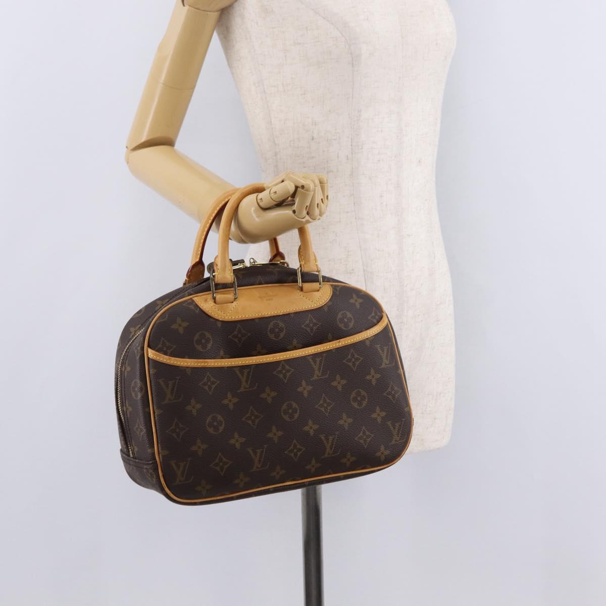 LOUIS VUITTON Monogram Trouville Hand Bag M42228 LV Auth ep16424A