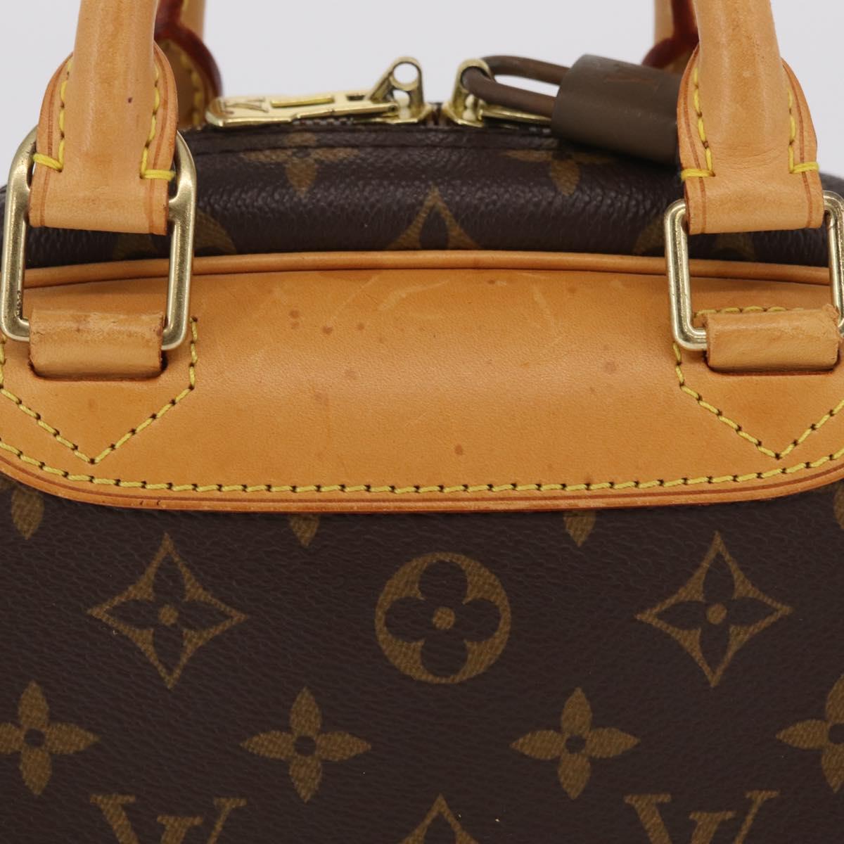 LOUIS VUITTON Monogram Trouville Hand Bag M42228 LV Auth ep16424A