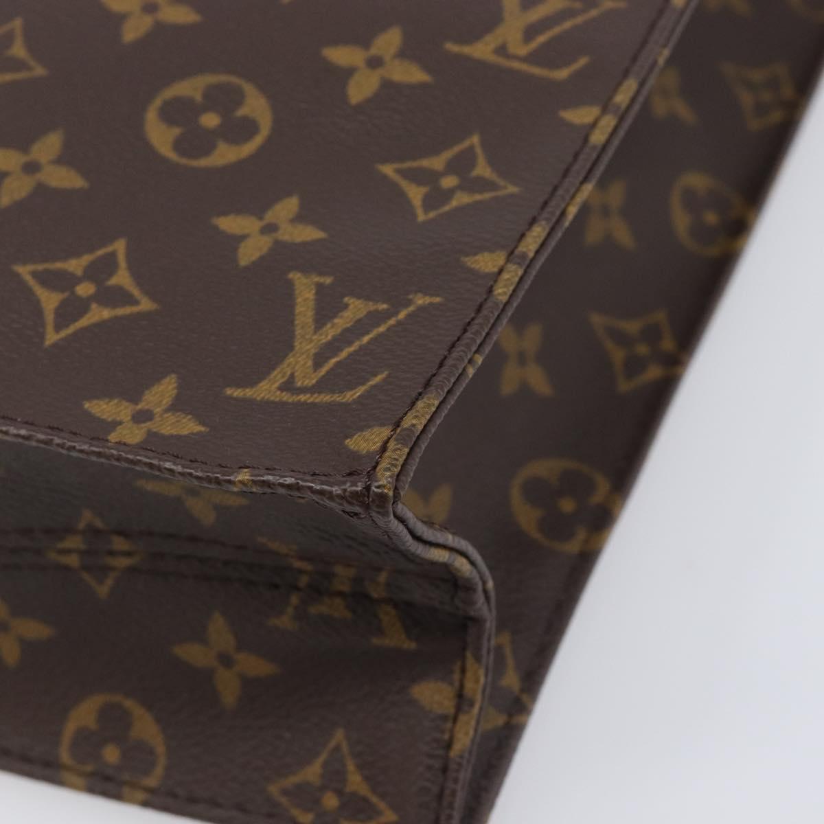 LOUIS VUITTON Monogram Sac Plat Hand Bag M51140 LV Auth ep16431V