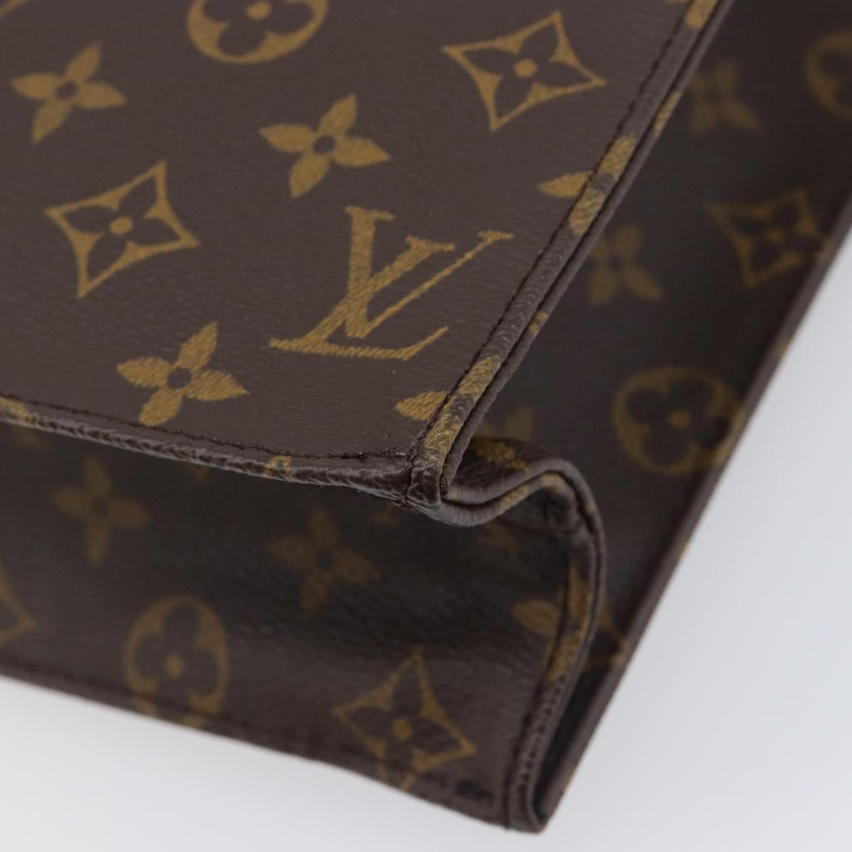 LOUIS VUITTON Monogram Sac Plat Hand Bag M51140 LV Auth ep16431V