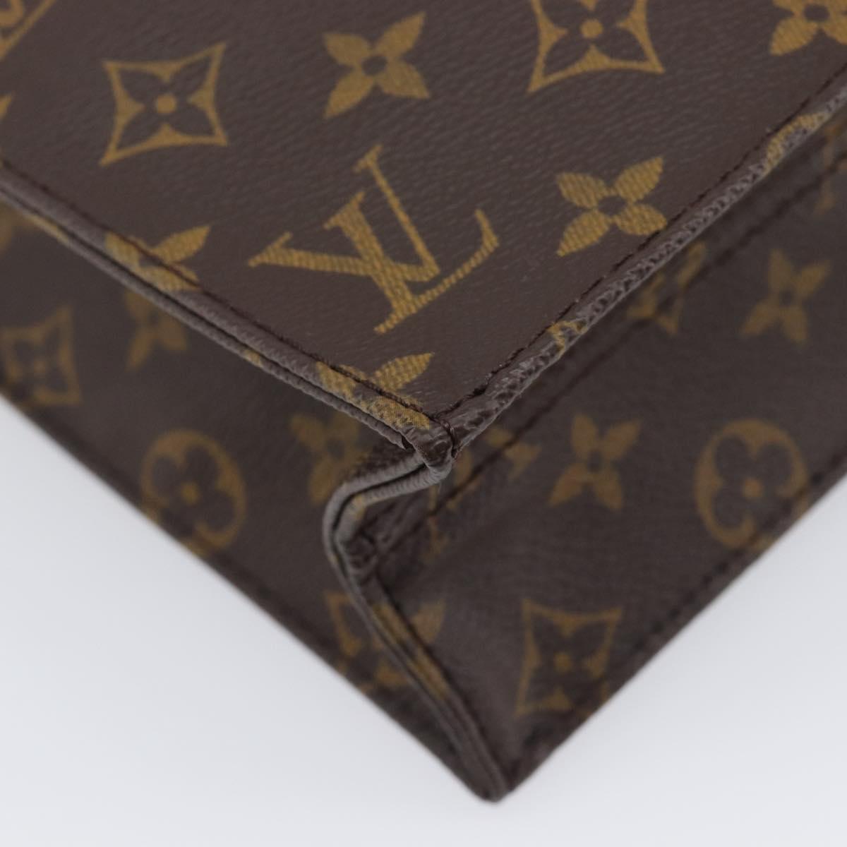 LOUIS VUITTON Monogram Sac Plat Hand Bag M51140 LV Auth ep16431V