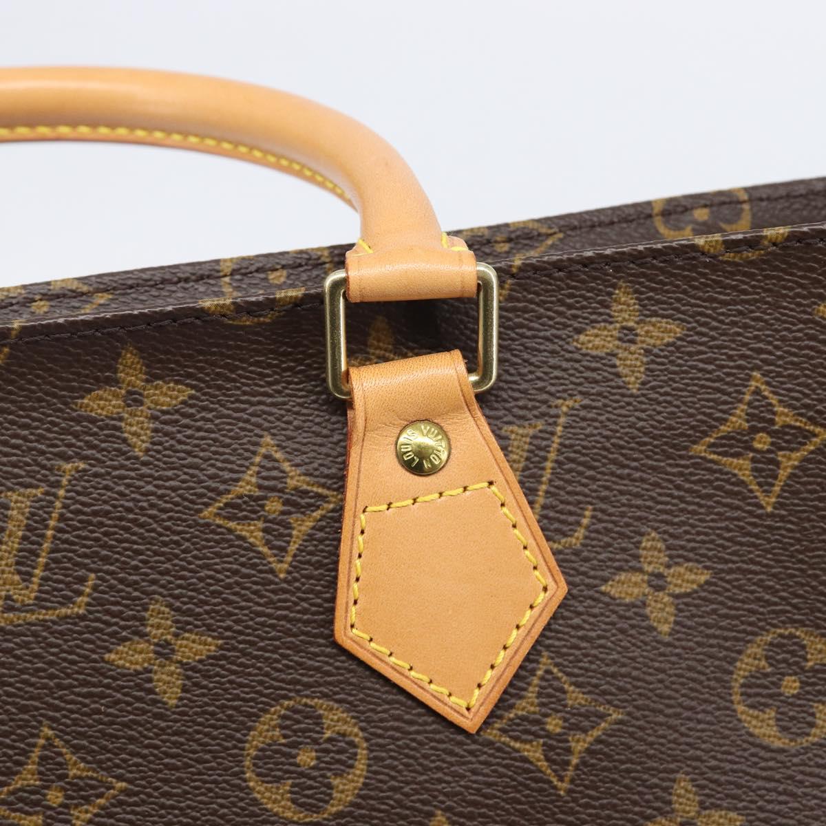 LOUIS VUITTON Monogram Sac Plat Hand Bag M51140 LV Auth ep16431V