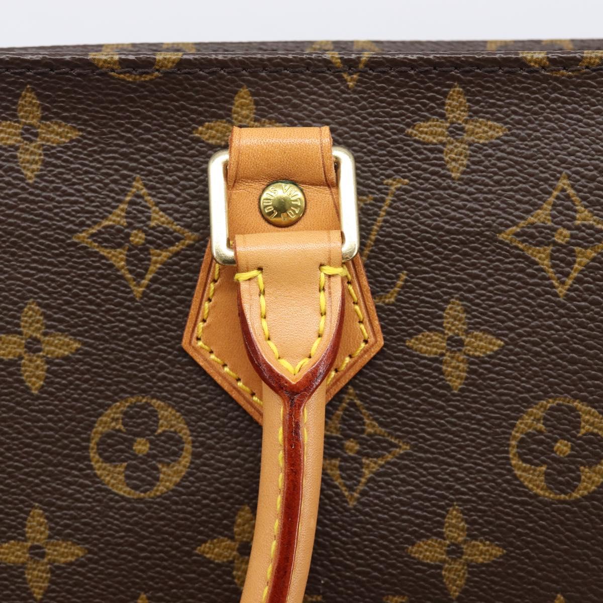 LOUIS VUITTON Monogram Sac Plat Hand Bag M51140 LV Auth ep16431V