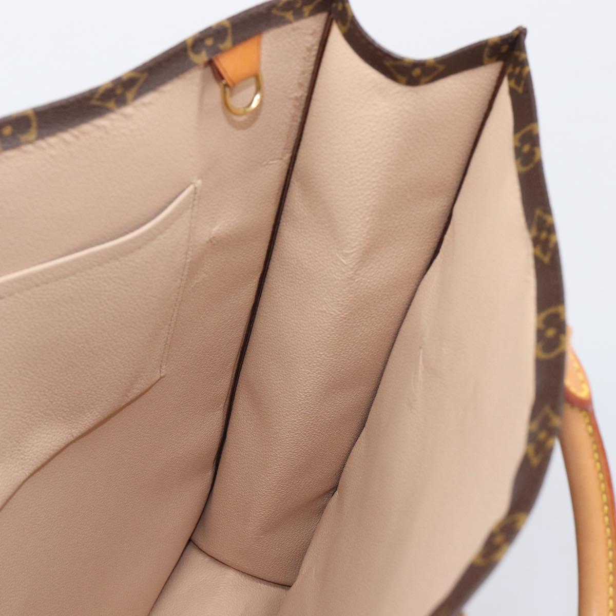 LOUIS VUITTON Monogram Sac Plat Hand Bag M51140 LV Auth ep16431V