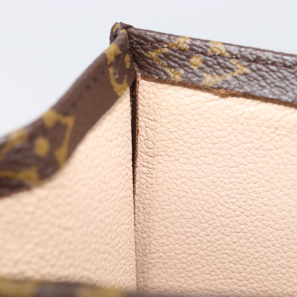 LOUIS VUITTON Monogram Sac Plat Hand Bag M51140 LV Auth ep16431V