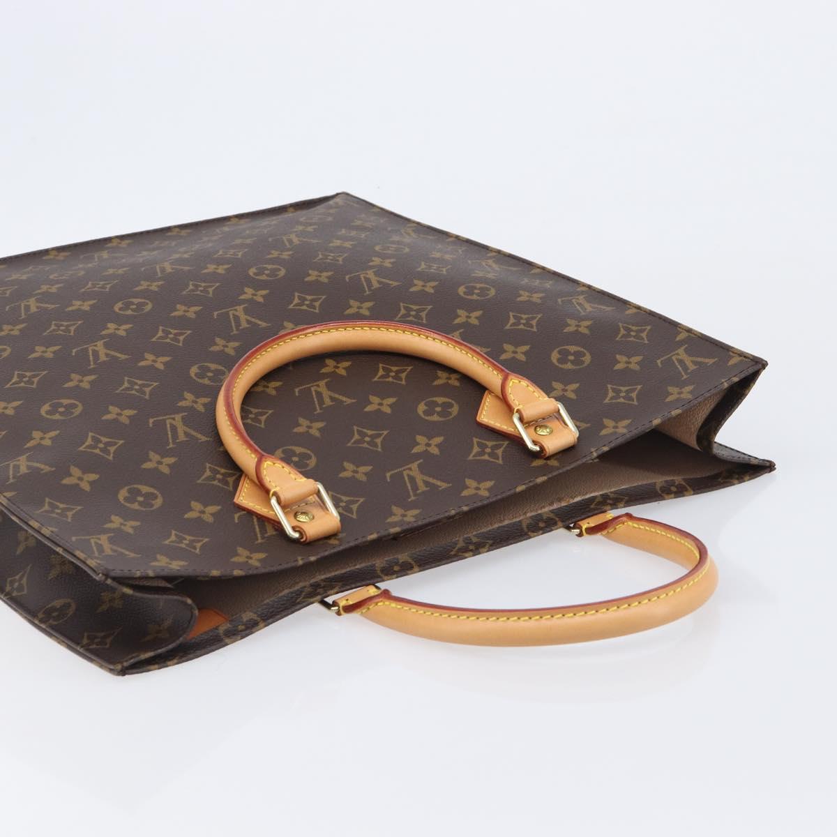 LOUIS VUITTON Monogram Sac Plat Hand Bag M51140 LV Auth ep16431V