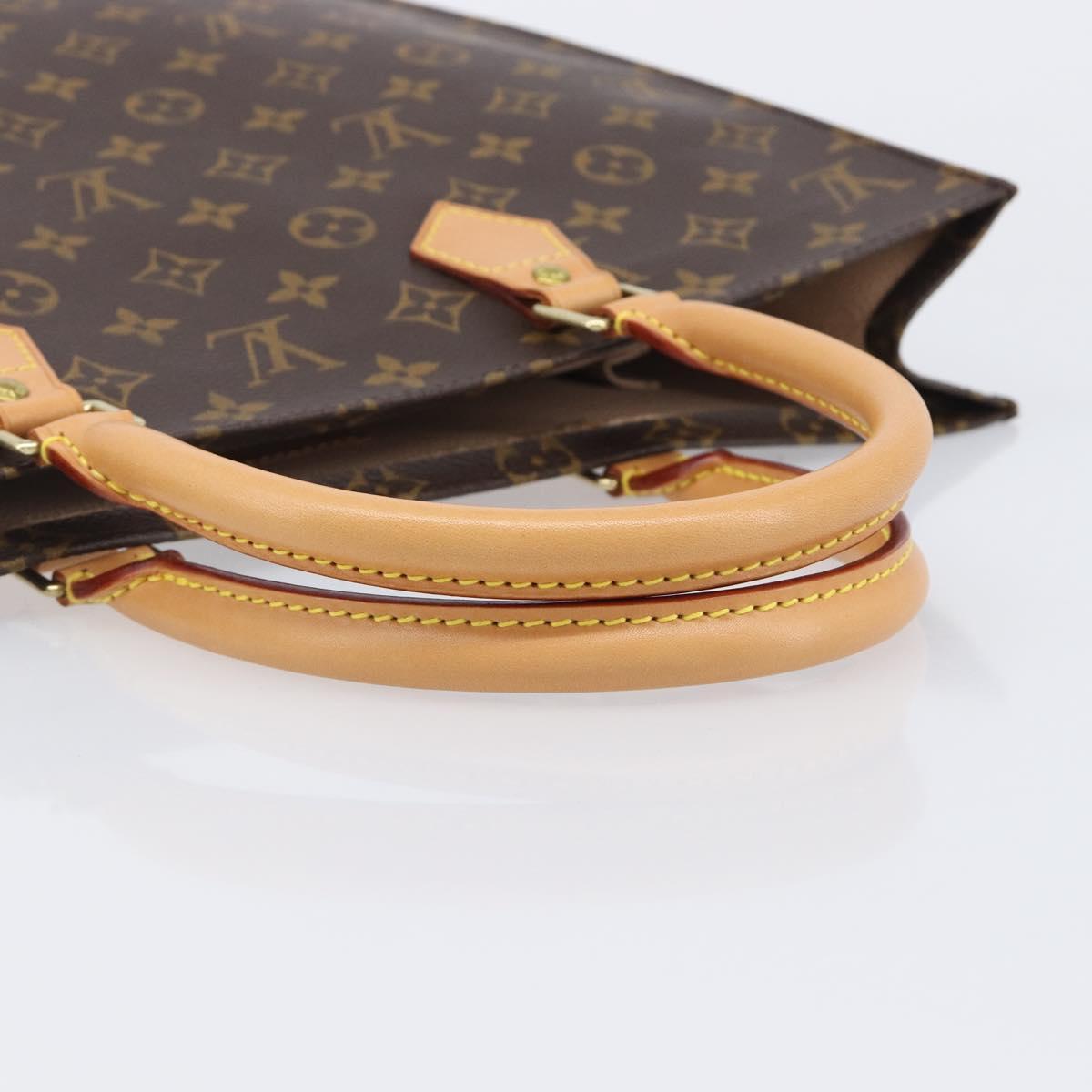 LOUIS VUITTON Monogram Sac Plat Hand Bag M51140 LV Auth ep16431V