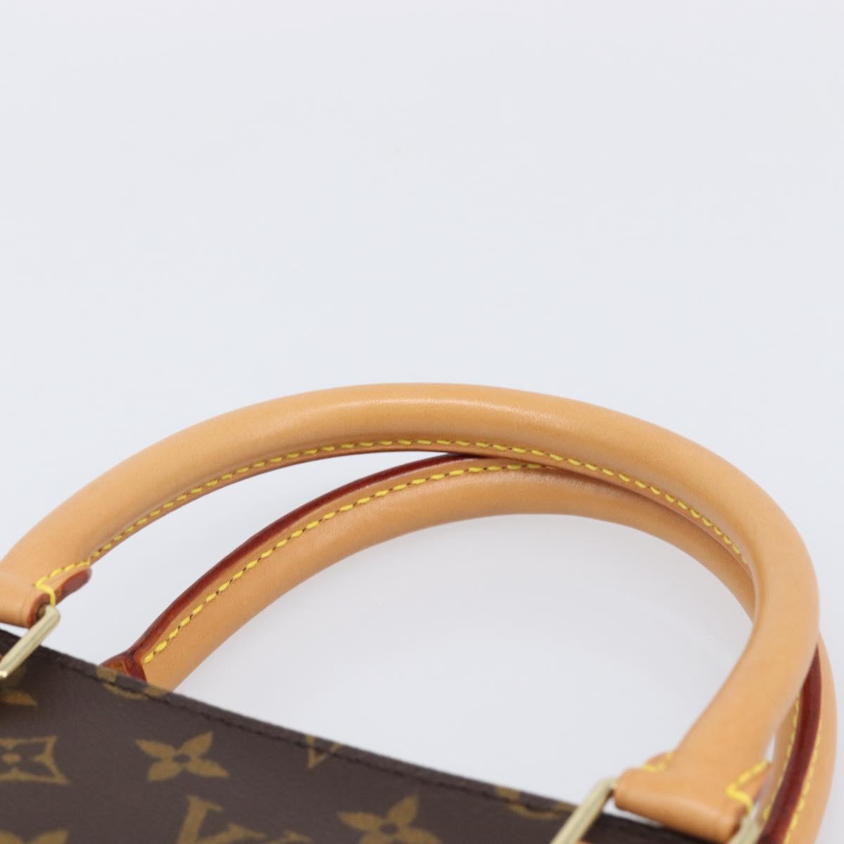 LOUIS VUITTON Monogram Sac Plat Hand Bag M51140 LV Auth ep16431V