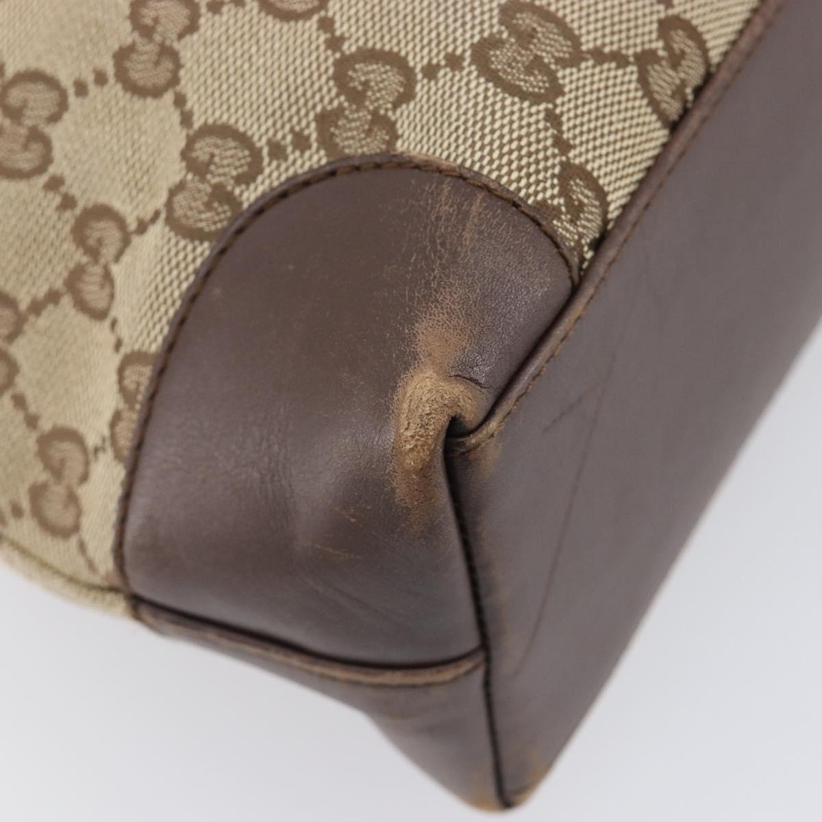 GUCCI GG Canvas Tote Bag Beige Gold 002 1119 Auth ep16438