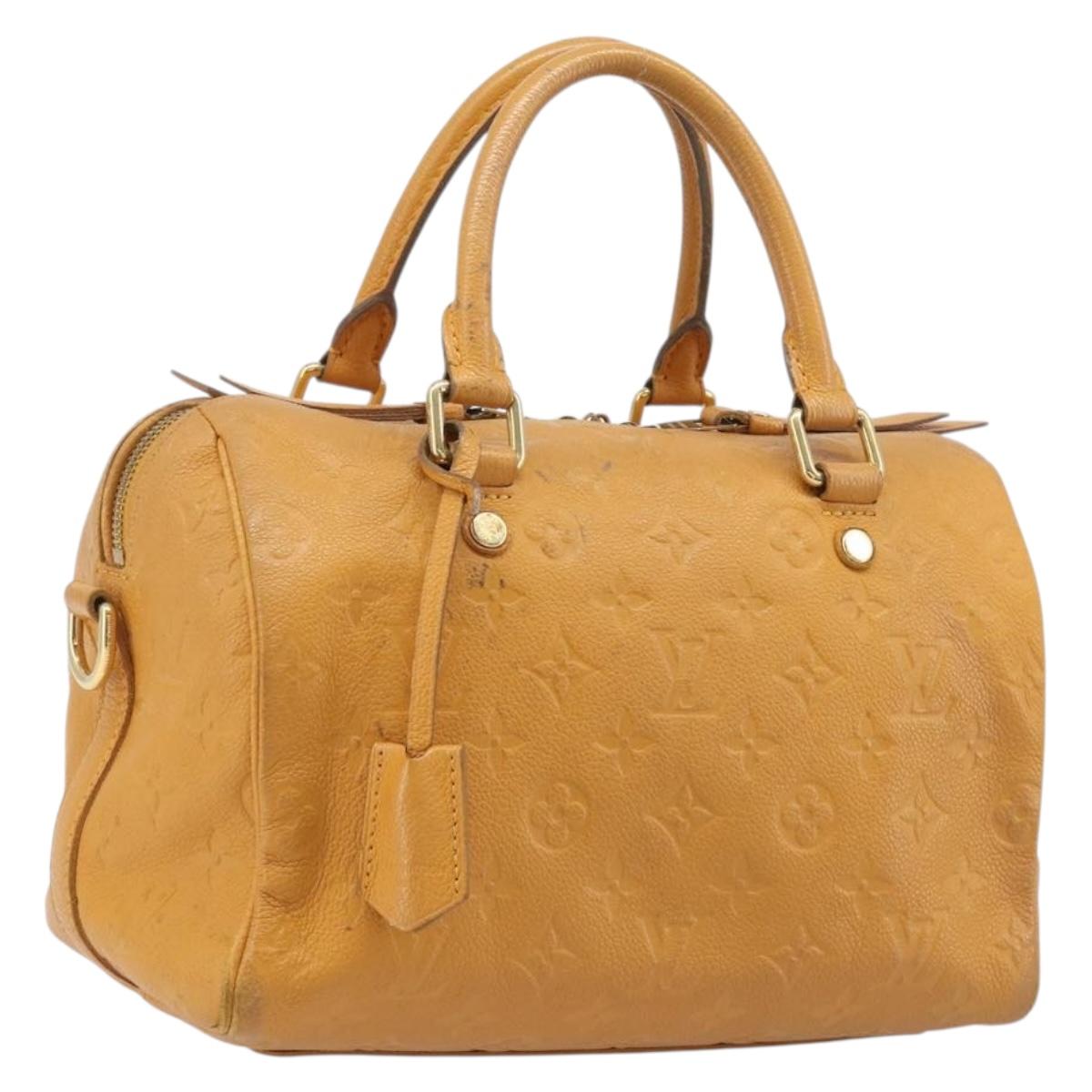 LOUIS VUITTON Empreinte Speedy Bandouliere 25 Bag saffron M40904 LV Auth ep16439