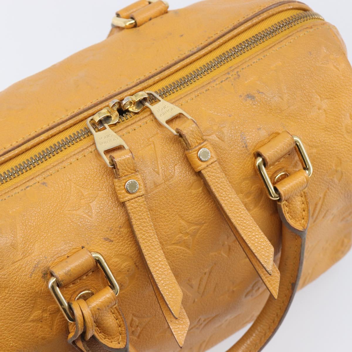 LOUIS VUITTON Empreinte Speedy Bandouliere 25 Bag saffron M40904 LV Auth ep16439