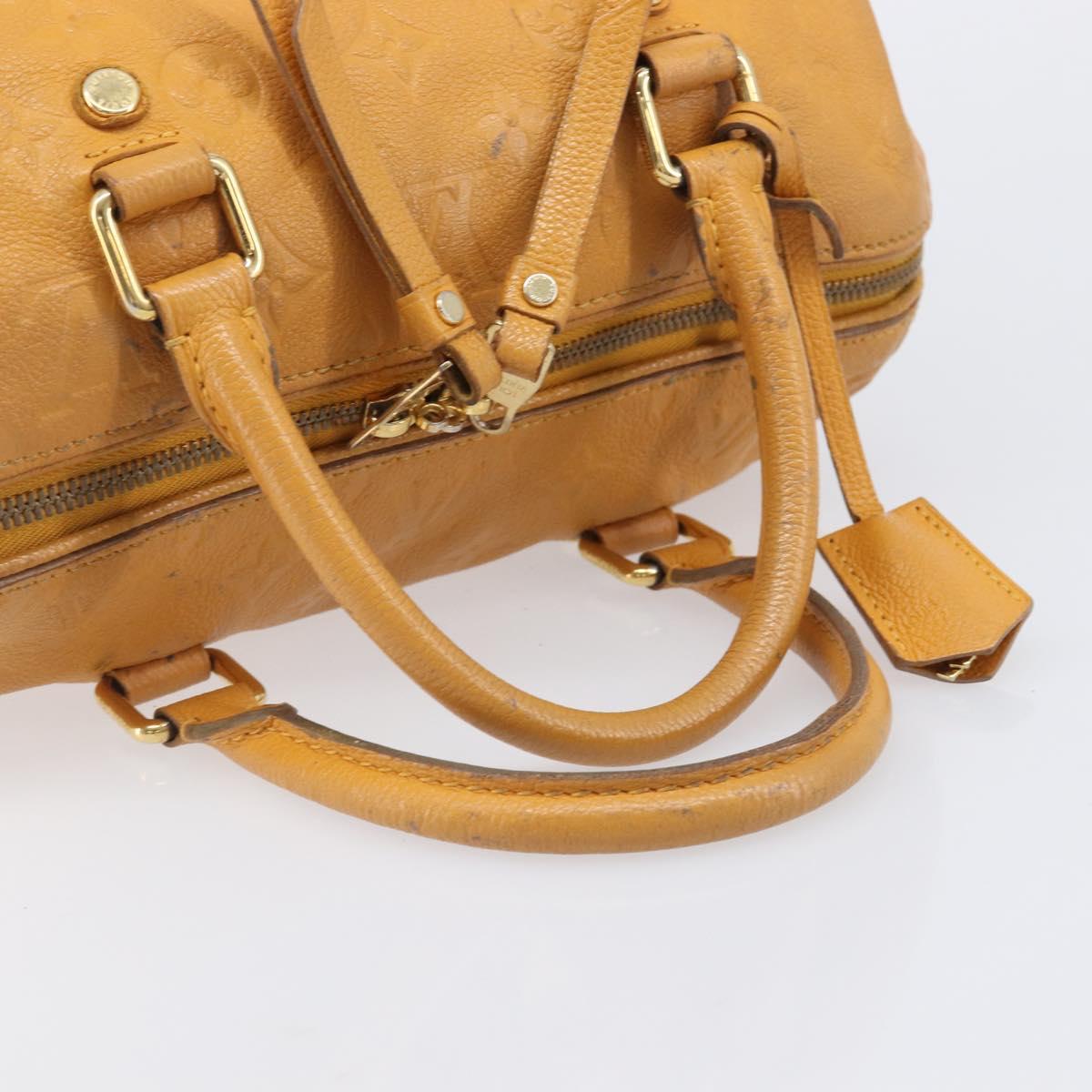 LOUIS VUITTON Empreinte Speedy Bandouliere 25 Bag saffron M40904 LV Auth ep16439