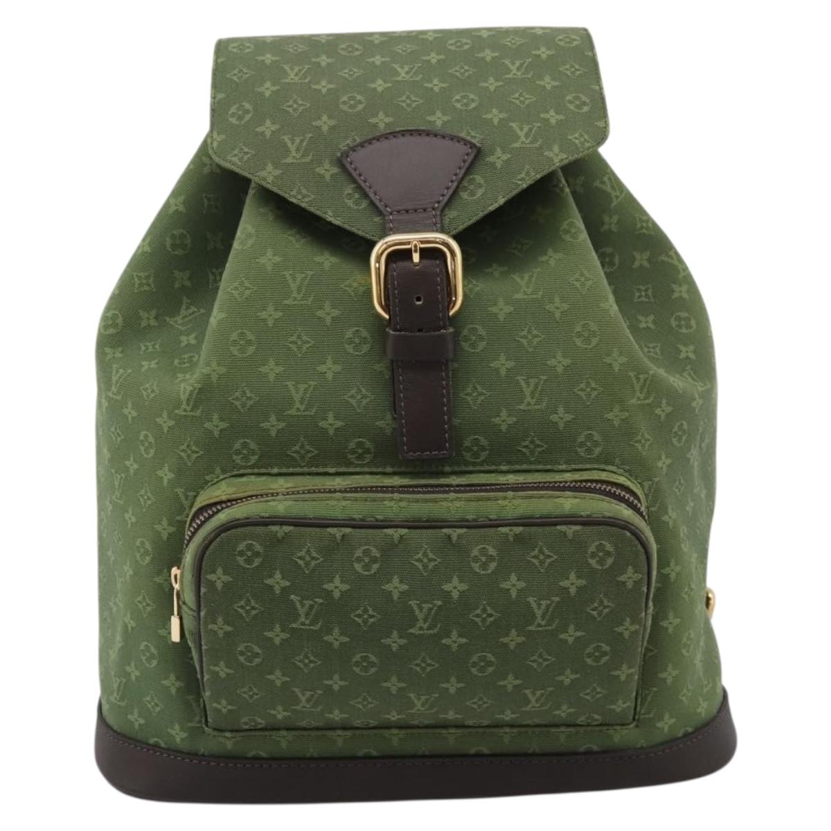 LOUIS VUITTON Monogram Mini Montsouris GM TST Khaki M92456 Auth ep16441V