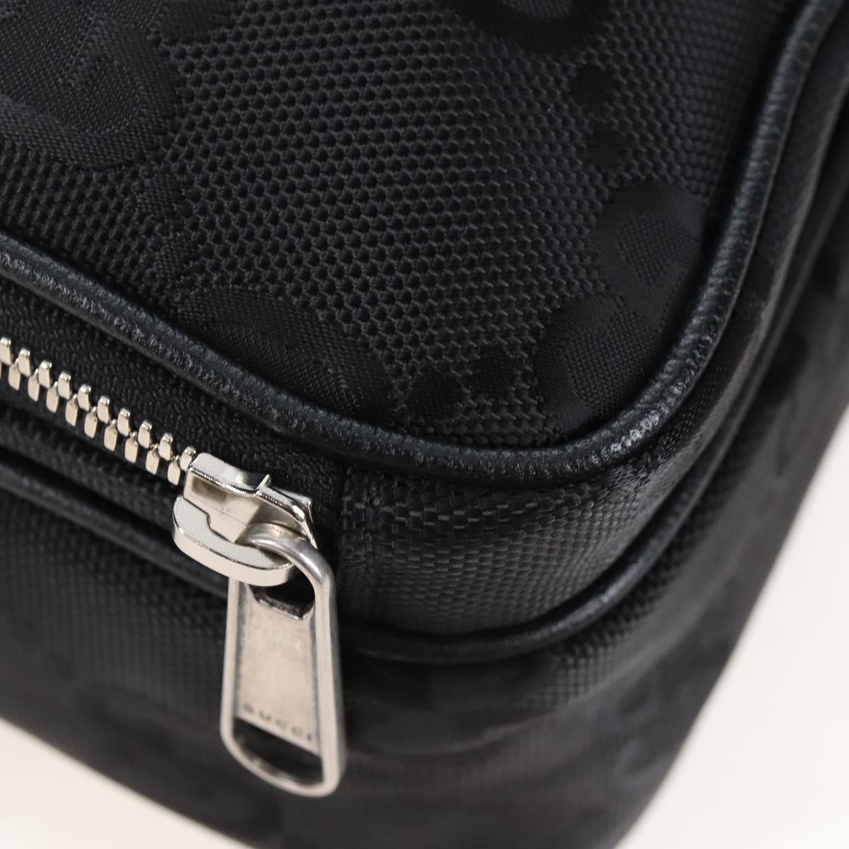 GUCCI GG Canvas Off The Grid Bag Nylon Black Silver 625850 Auth ep16445V