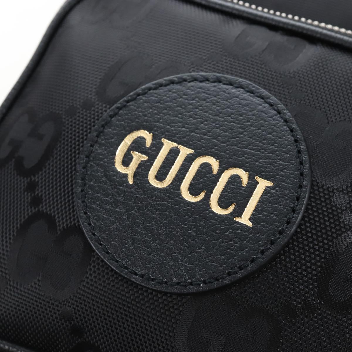 GUCCI GG Canvas Off The Grid Bag Nylon Black Silver 625850 Auth ep16445V