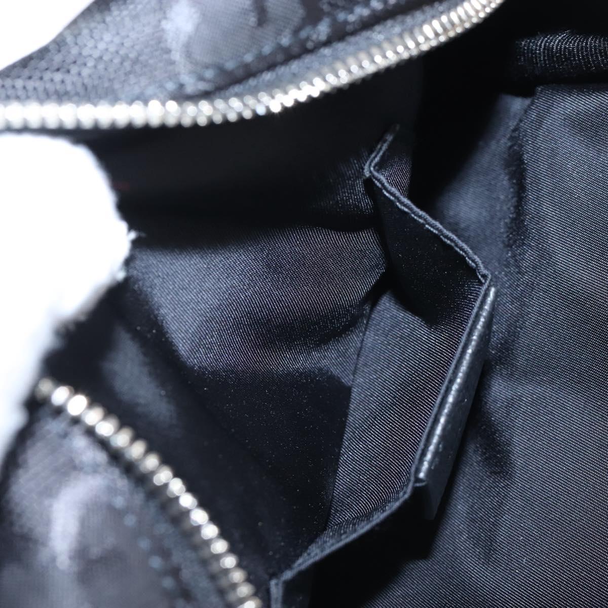 GUCCI GG Canvas Off The Grid Bag Nylon Black Silver 625850 Auth ep16445V