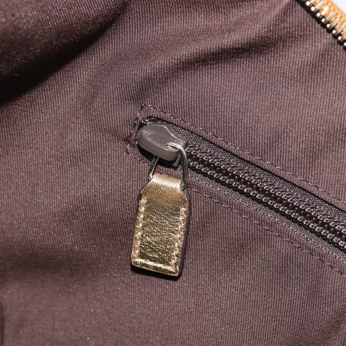 GUCCI GG Crystal Sherry Line Shoulder Bag Coated Canvas Gold 181092 Auth ep16456