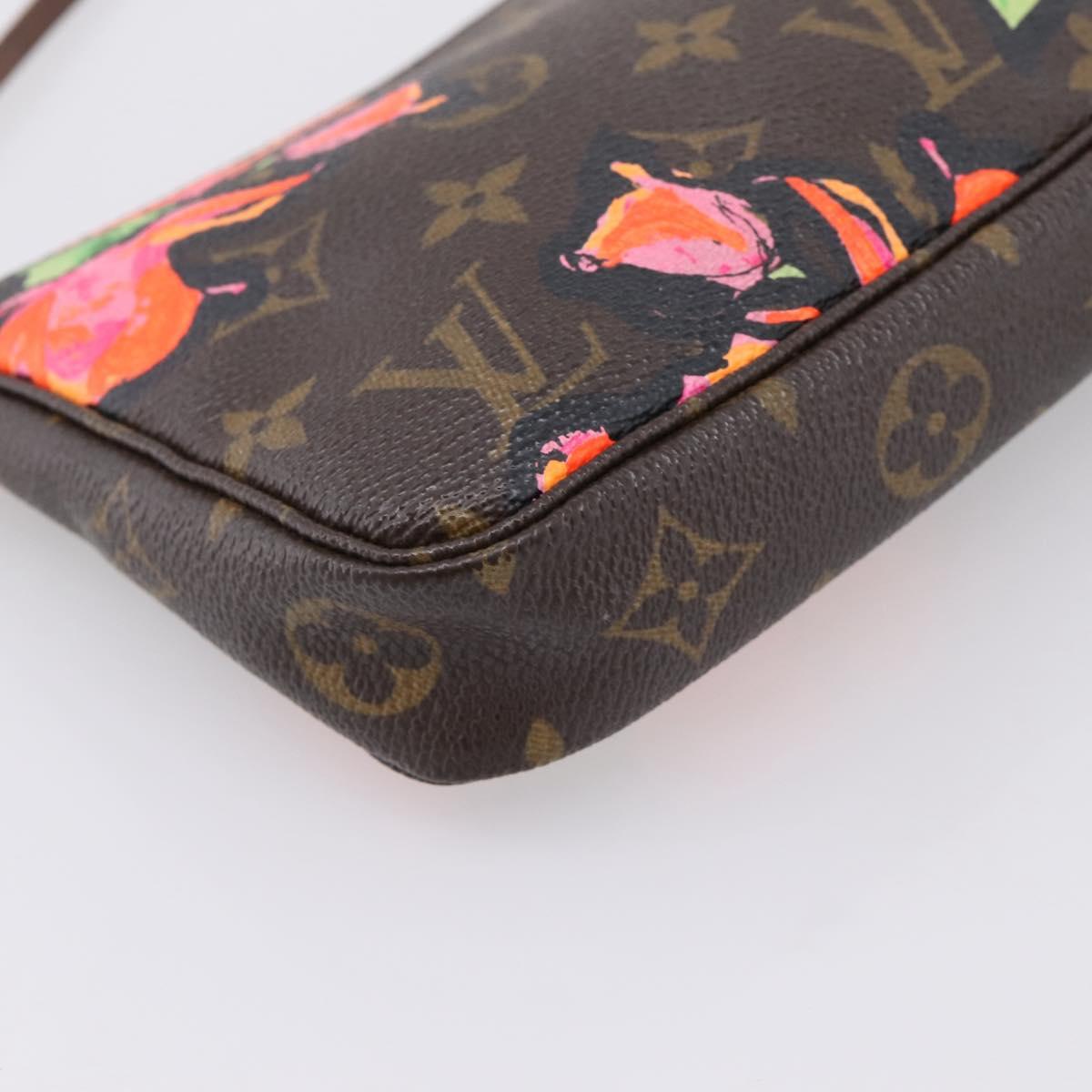 LOUIS VUITTON Monogram Rose Pochette Accessoires Pouch M48615 LV Auth ep16463A