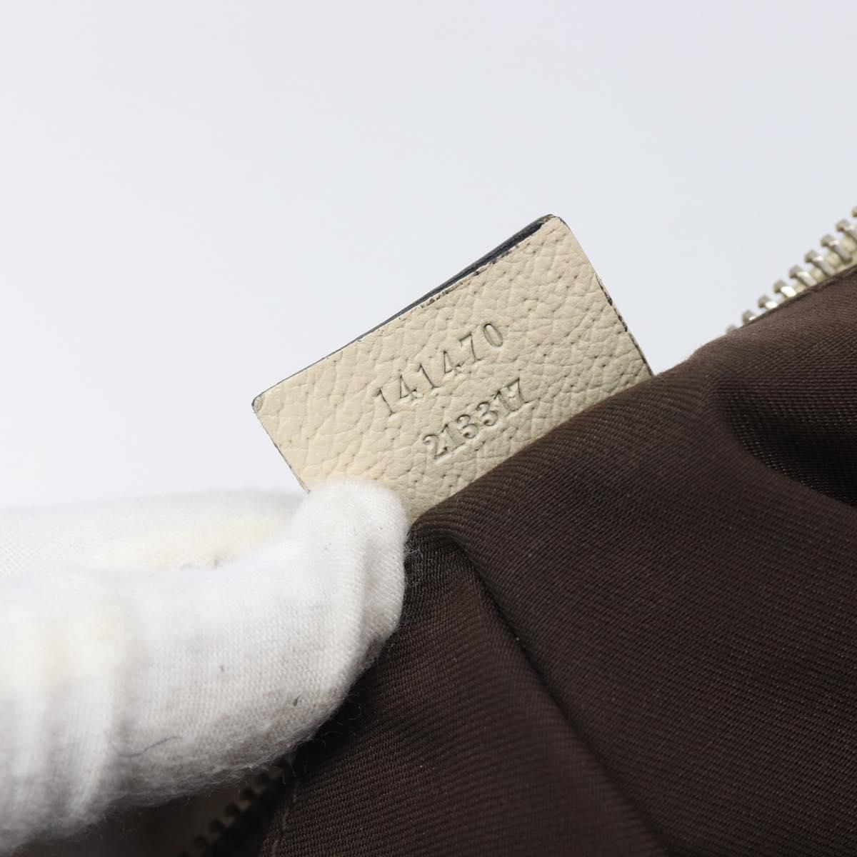 GUCCI GG Canvas Tote Bag Beige Gold 141470 Auth ep16466