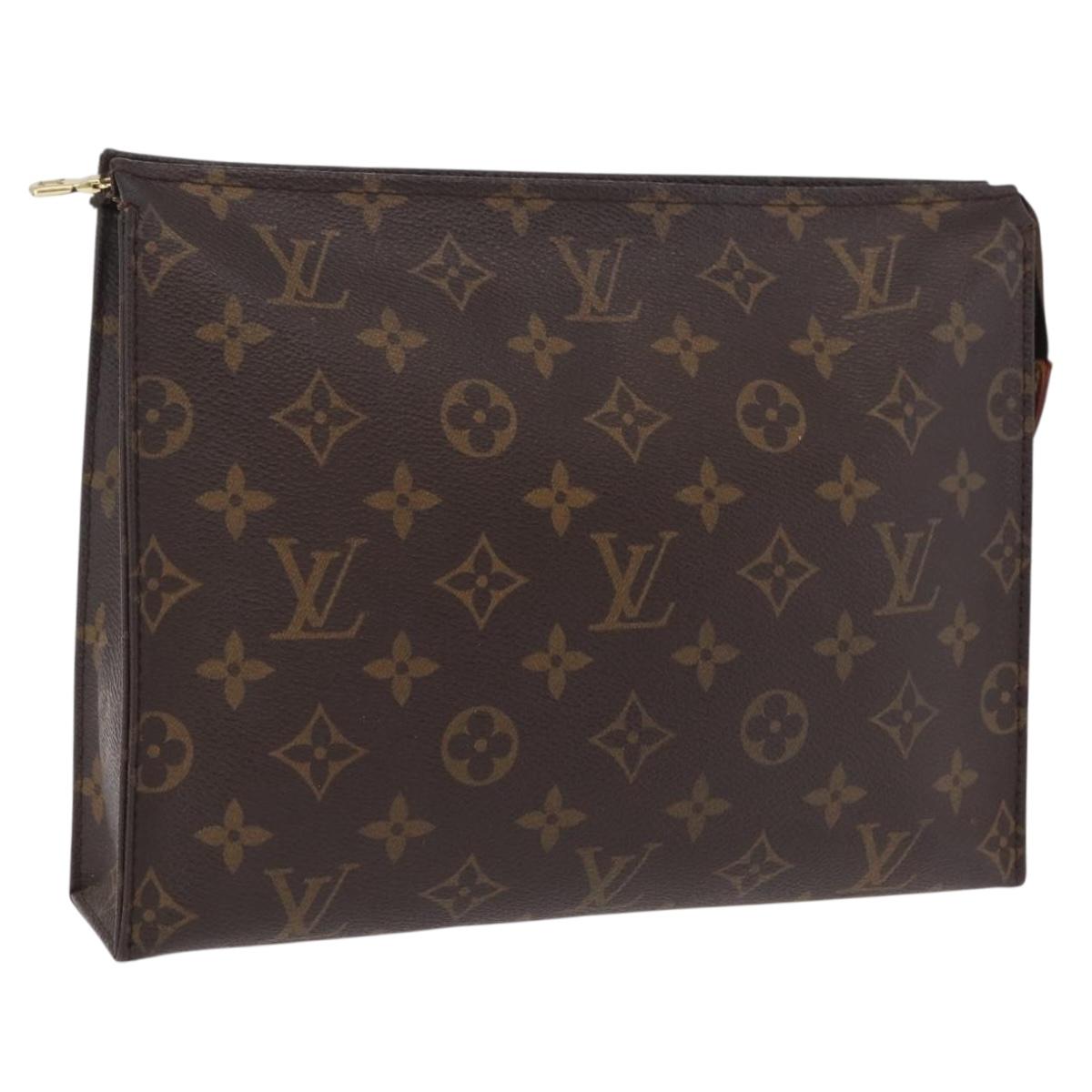 LOUIS VUITTON Monogram Poche Toilette 26 Pouch M47542 LV Auth ep16489