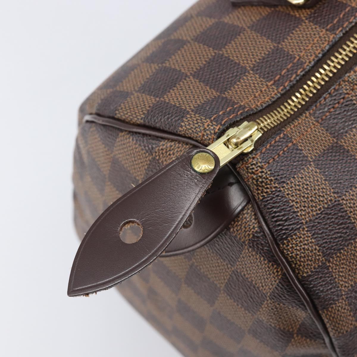 LOUIS VUITTON Damier Ebene Speedy 30 Hand Bag N41364 LV Auth ep16491V