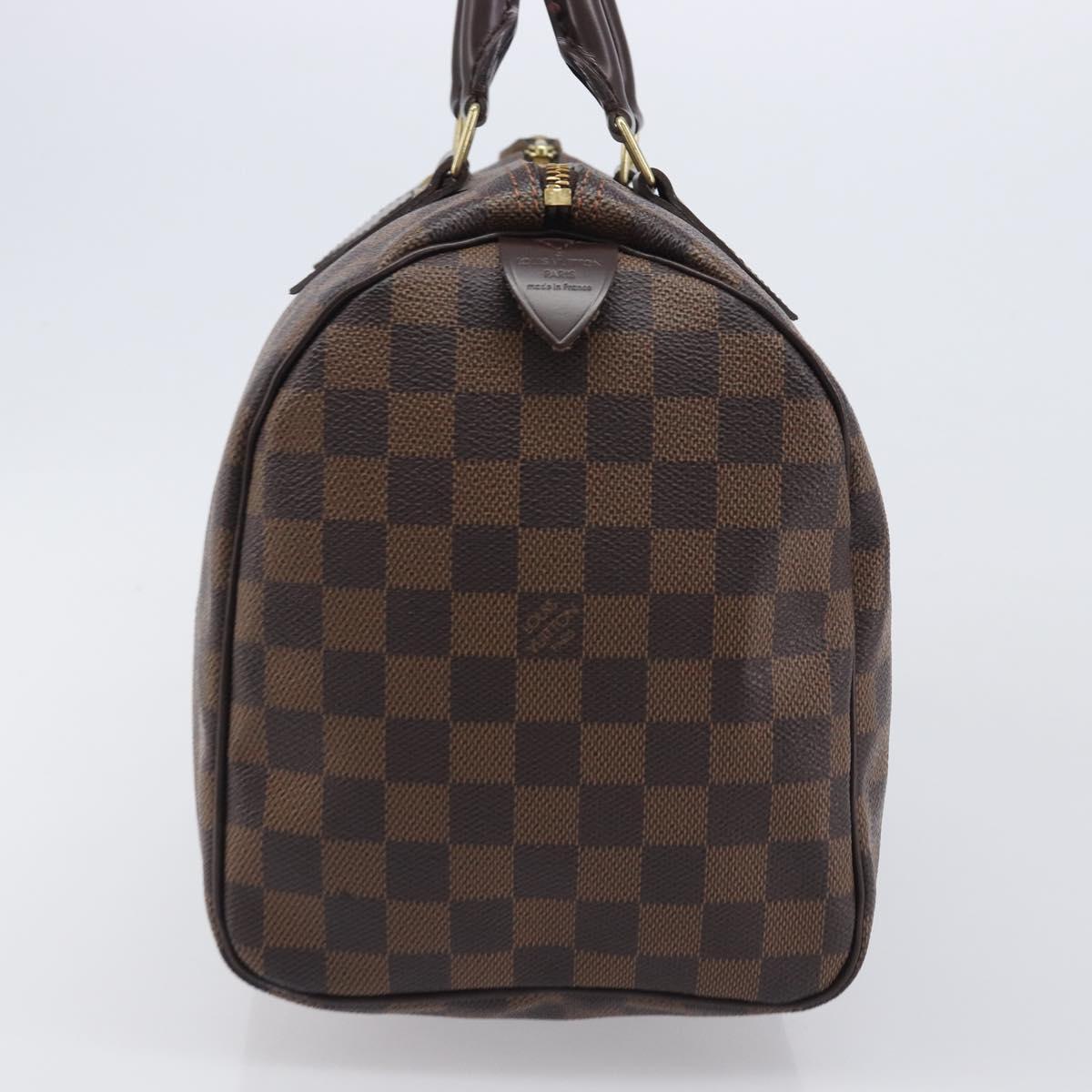 LOUIS VUITTON Damier Ebene Speedy 30 Hand Bag N41364 LV Auth ep16491V
