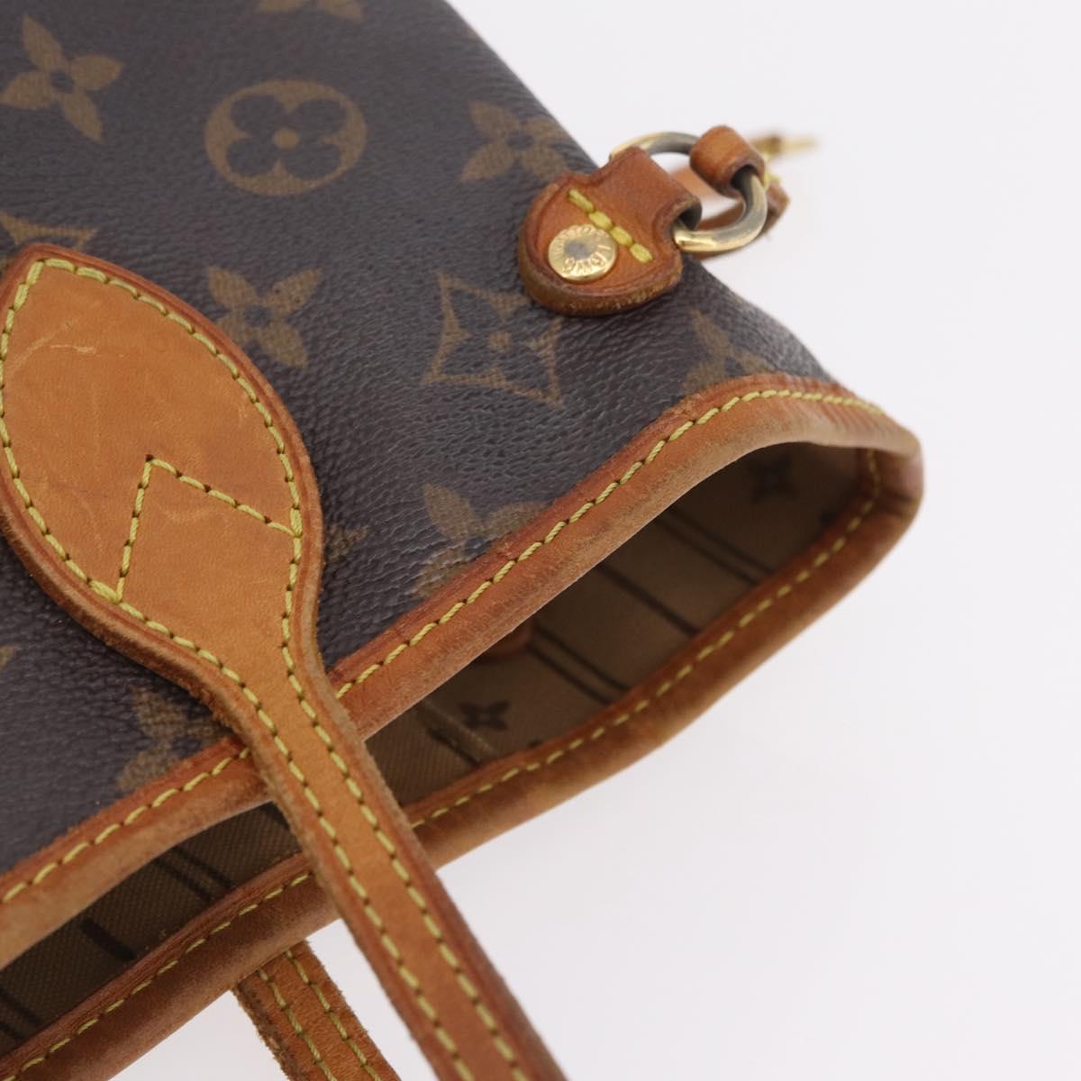 LOUIS VUITTON Monogram Neverfull PM Tote Bag M40155 LV Auth ep16504
