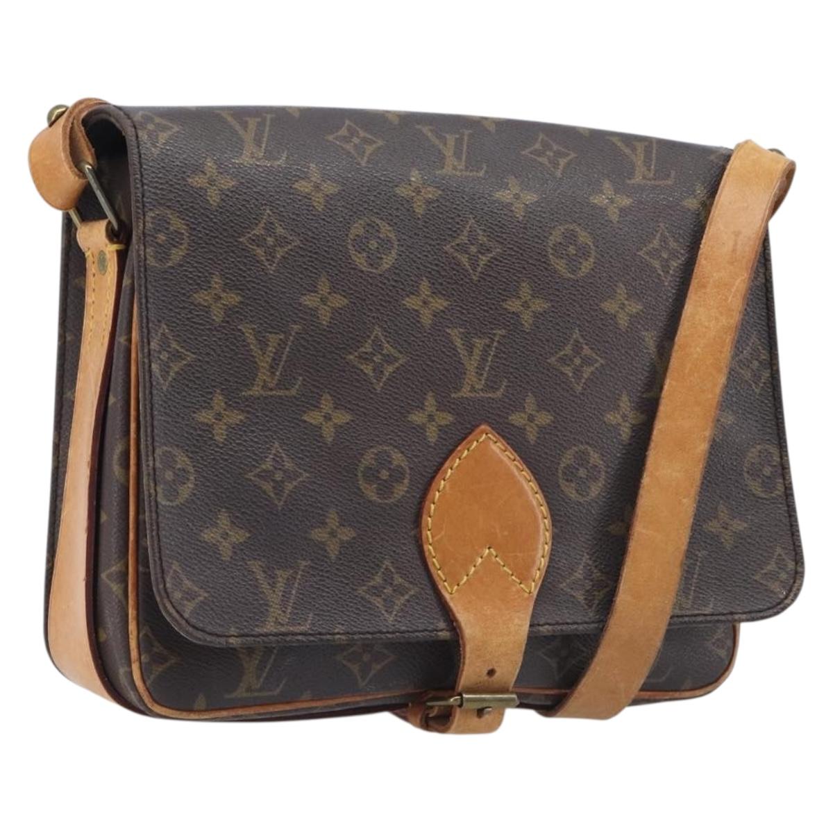 LOUIS VUITTON Monogram Cartouchiere GM Shoulder Bag M51252 LV Auth ep16505