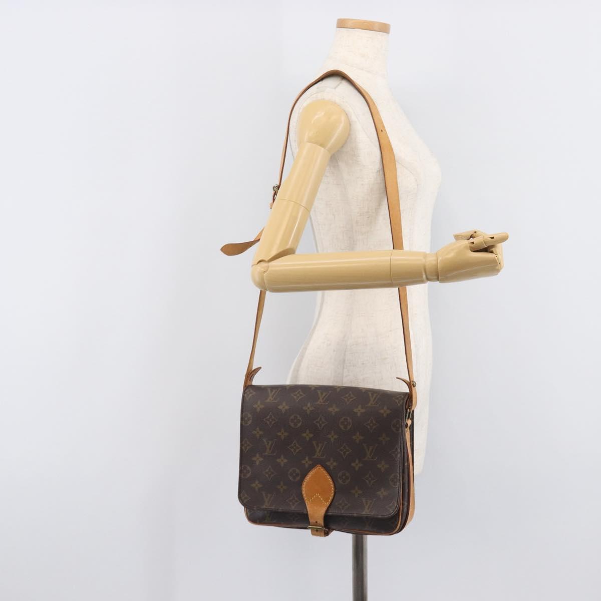 LOUIS VUITTON Monogram Cartouchiere GM Shoulder Bag M51252 LV Auth ep16505