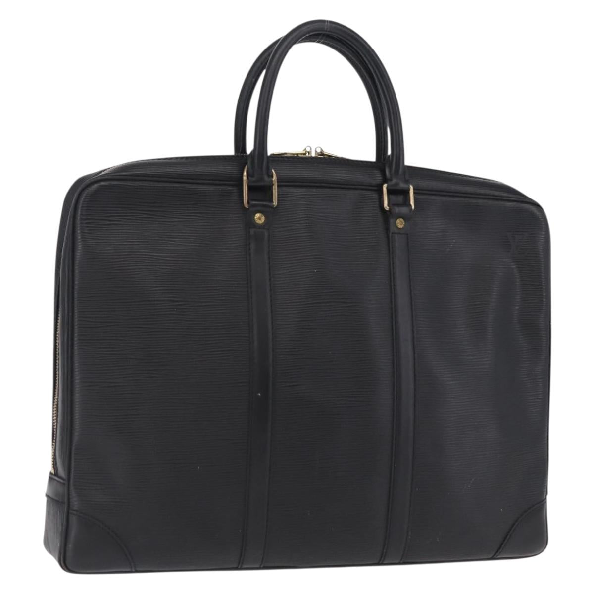 LOUIS VUITTON Epi Porte Documents Voyage Bag Black M40321 LV Auth ep16509
