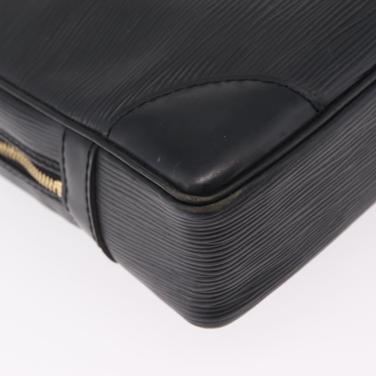LOUIS VUITTON Epi Porte Documents Voyage Bag Black M40321 LV Auth ep16509