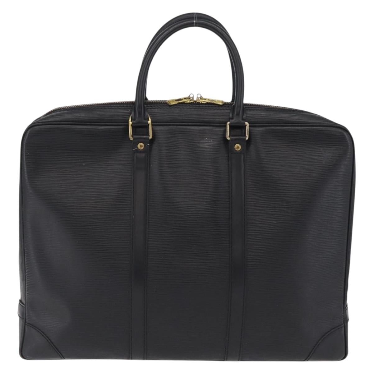 LOUIS VUITTON Epi Porte Documents Voyage Bag Black M40321 LV Auth ep16509