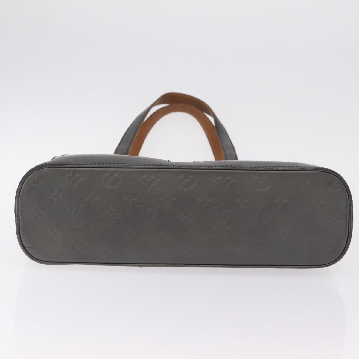 LOUIS VUITTON Monogram Mat Stockton Hand Bag Black M55115 LV Auth ep16521