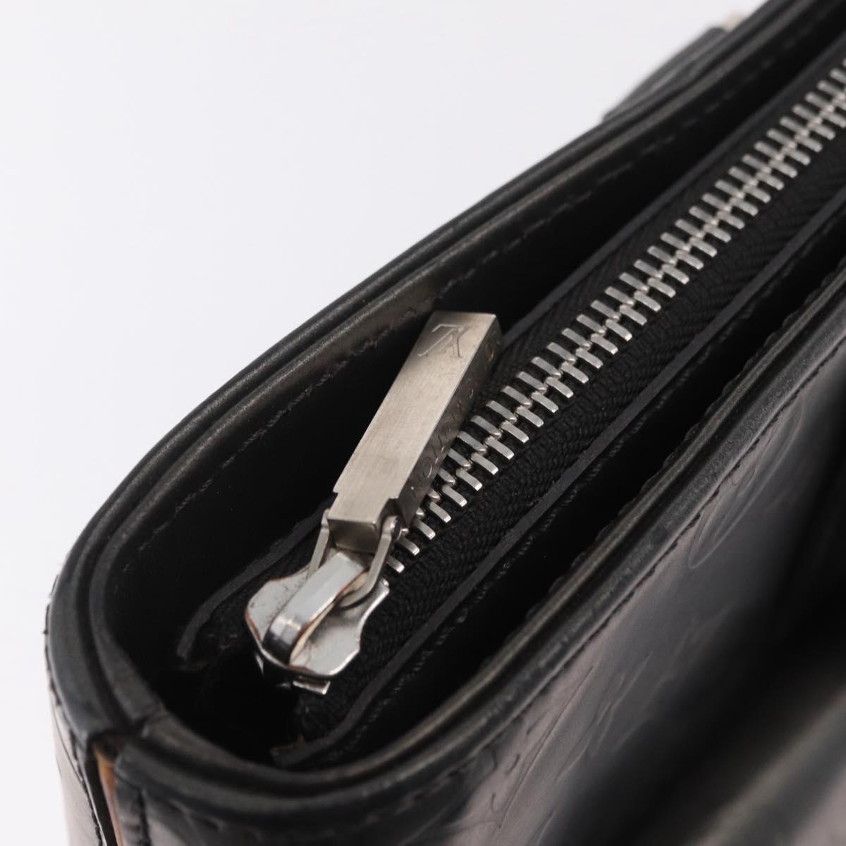 LOUIS VUITTON Monogram Mat Stockton Hand Bag Black M55115 LV Auth ep16521