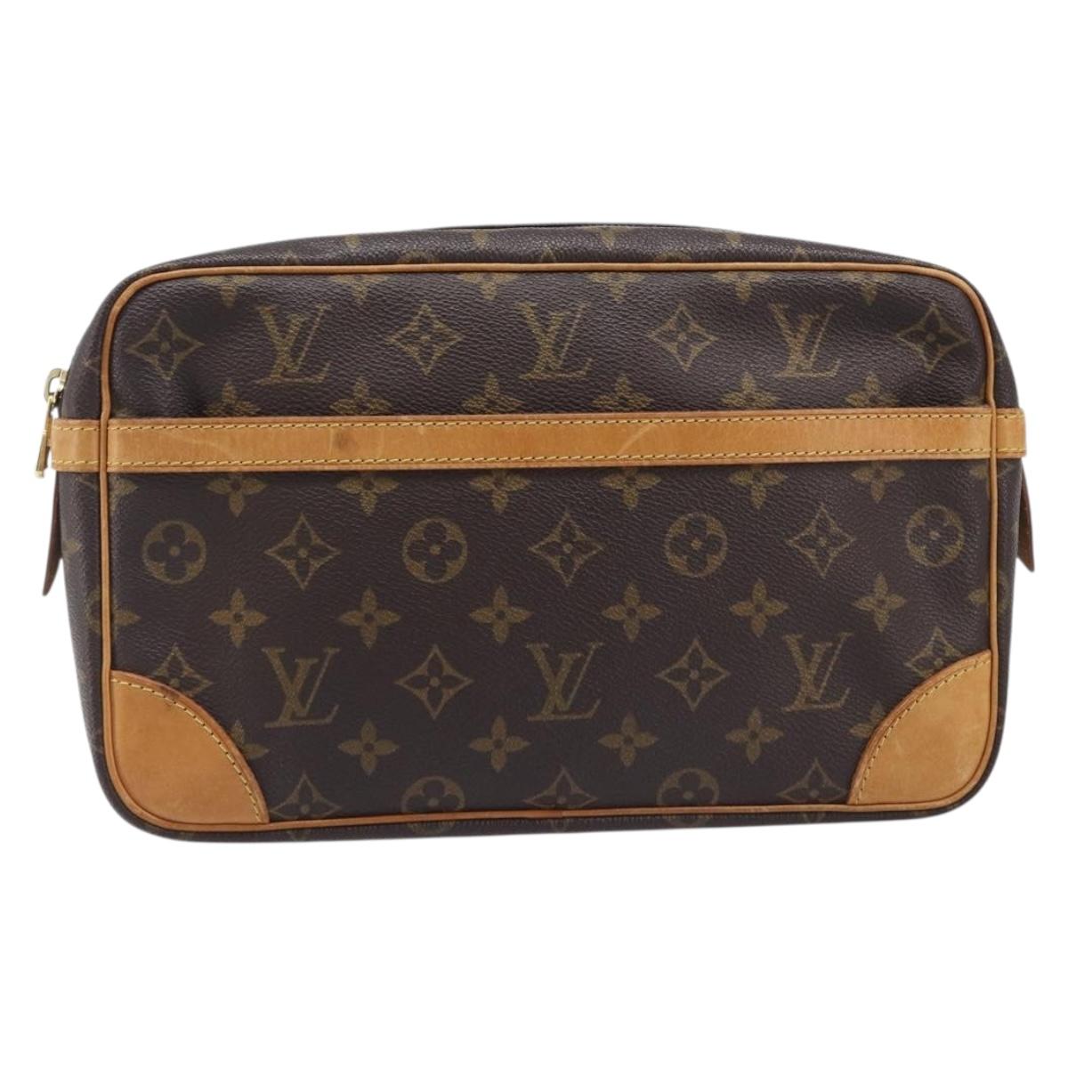 LOUIS VUITTON Monogram Compiegne 28 Clutch Bag M51845 LV Auth ep16522A