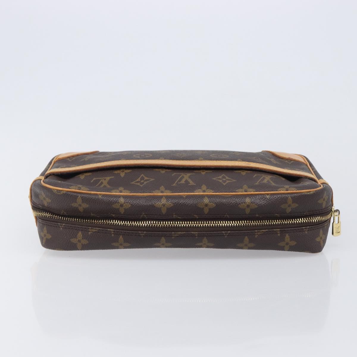 LOUIS VUITTON Monogram Compiegne 28 Clutch Bag M51845 LV Auth ep16522A