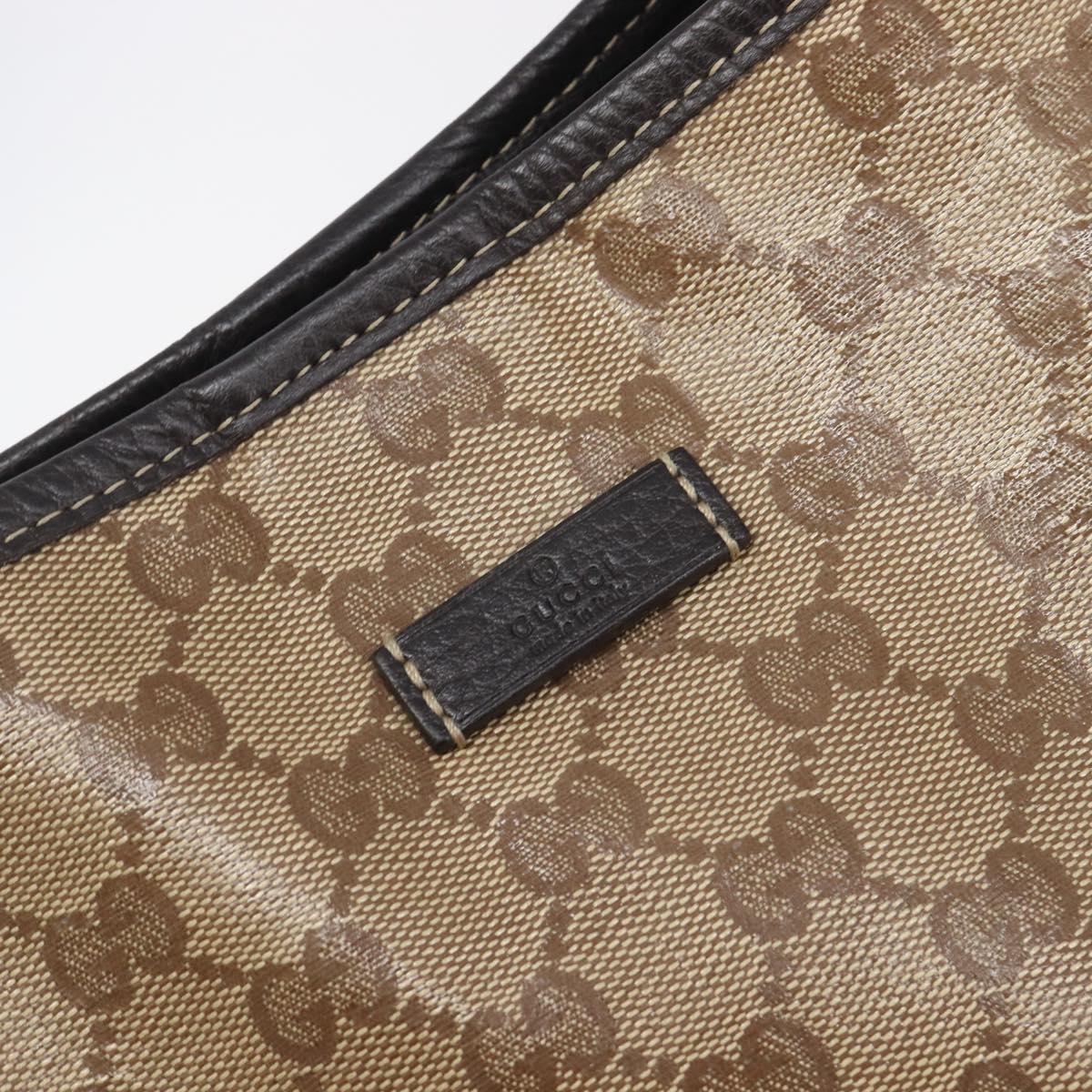 GUCCI GG Crystal Tote Bag Outlet Beige Gold 265695 Auth ep16526A