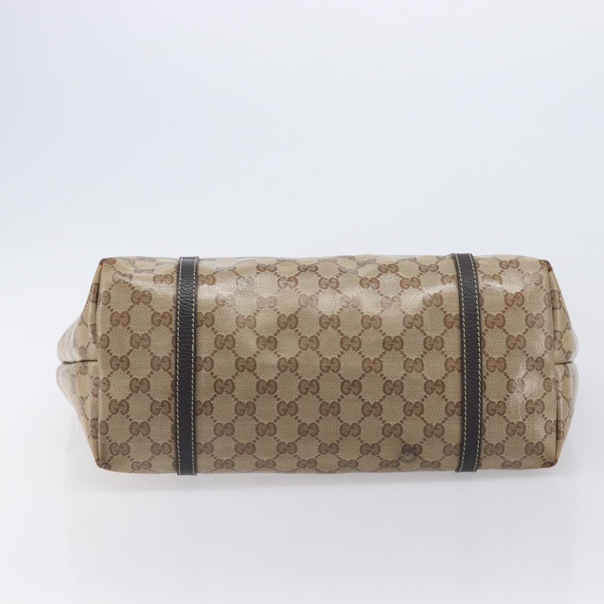GUCCI GG Crystal Tote Bag Outlet Beige Gold 265695 Auth ep16526A