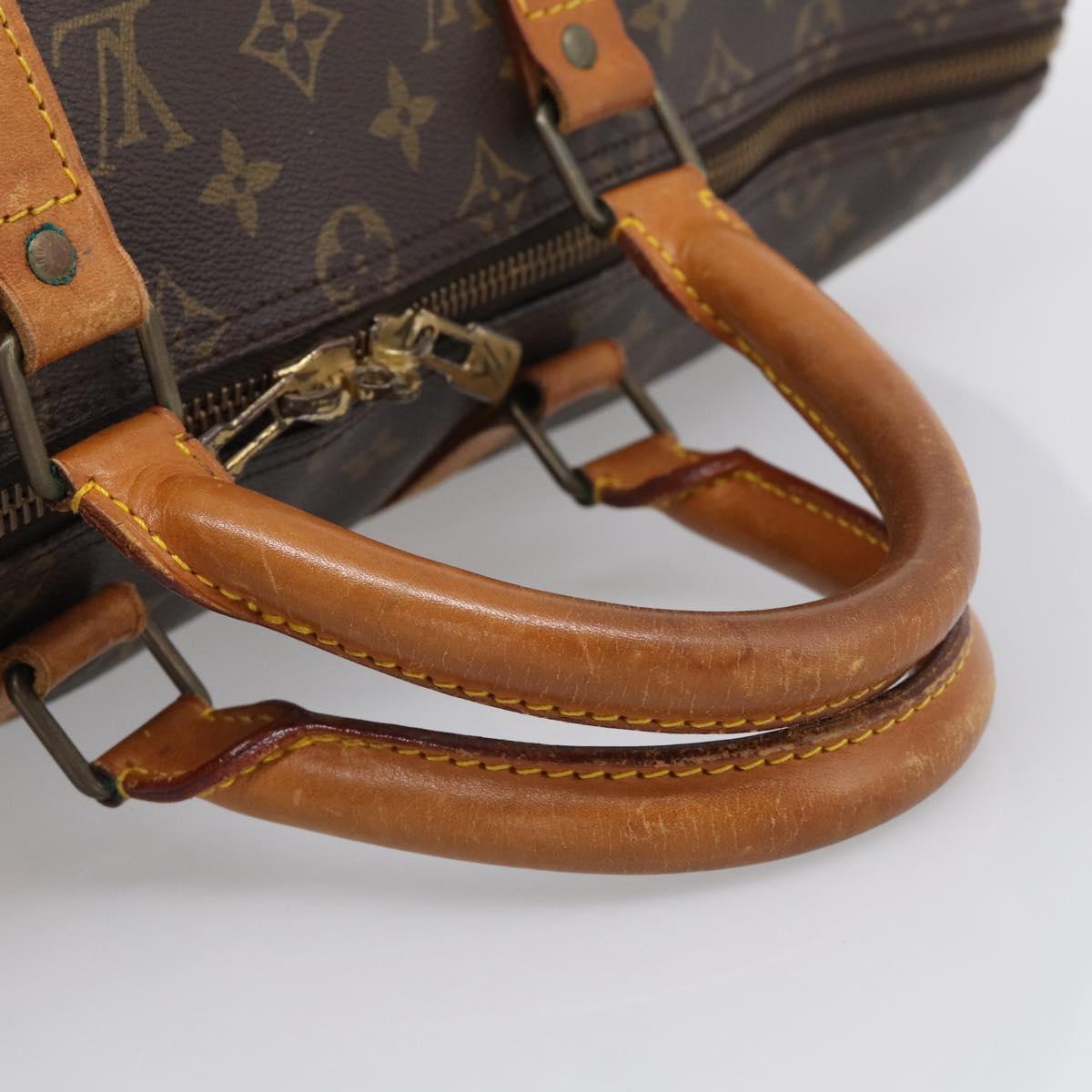 LOUIS VUITTON Monogram Keepall Bandouliere 50 Boston Bag M41416 LV Auth ep16532