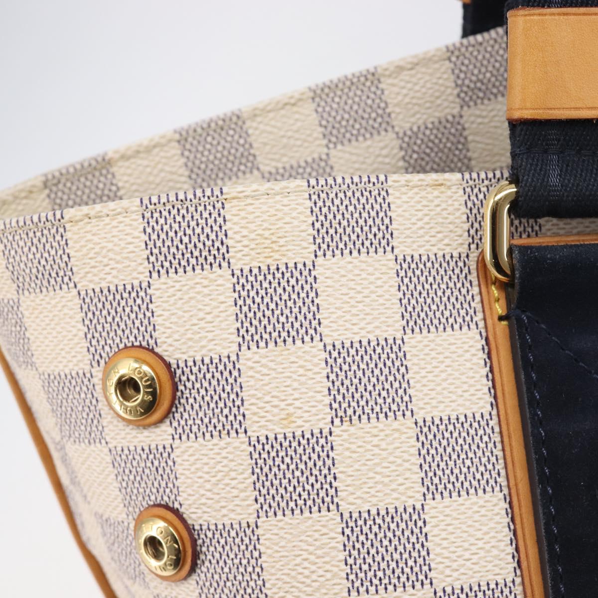 LOUIS VUITTON Damier Azur Plan Soleil Cabas PM Tote Bag N41179 LV Auth ep16538V