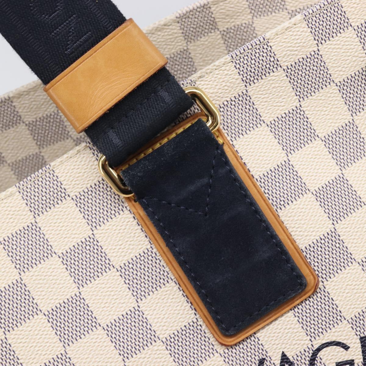 LOUIS VUITTON Damier Azur Plan Soleil Cabas PM Tote Bag N41179 LV Auth ep16538V