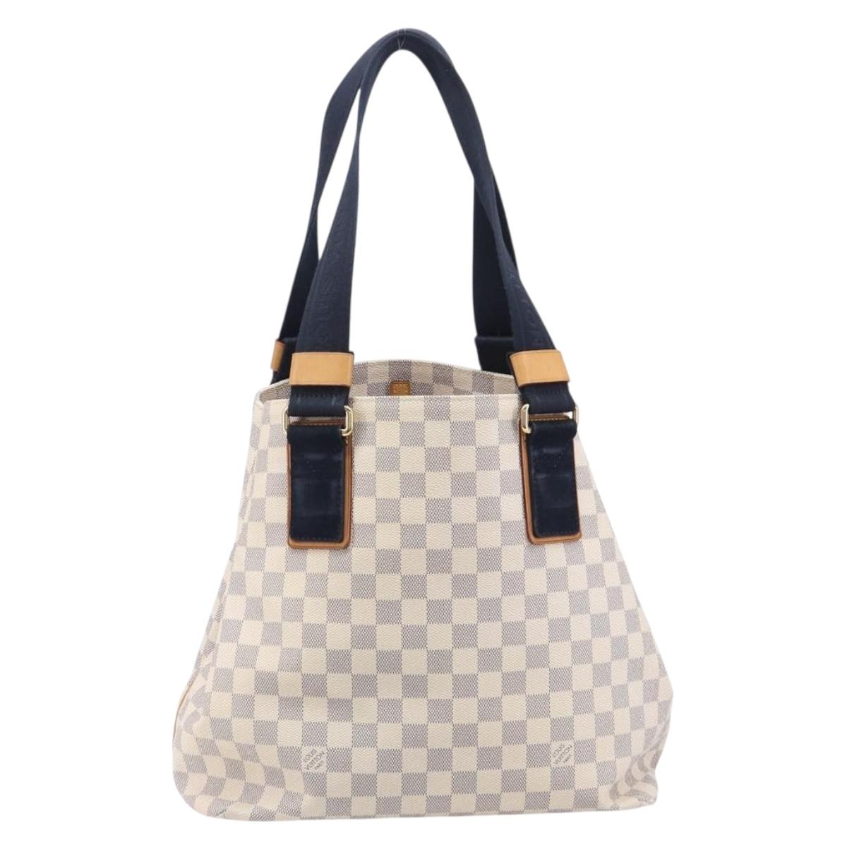 LOUIS VUITTON Damier Azur Plan Soleil Cabas PM Tote Bag N41179 LV Auth ep16538V