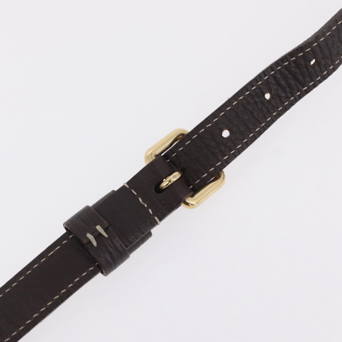 LOUIS VUITTON Monogram Mini Lin Buzasu Anjoul Bag Ebene M95617 LV Auth ep16544