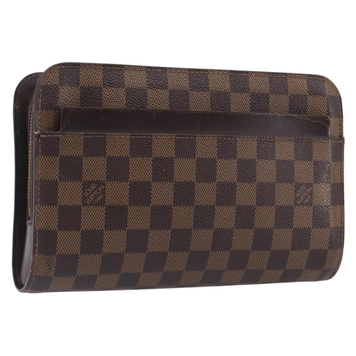 LOUIS VUITTON Damier Ebene Saint Louis Clutch Bag N51993 LV Auth ep16546